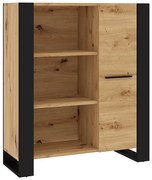 Regał na książki dąb artisan H0-D25