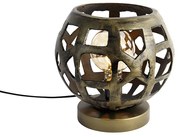 Industrialna lampa stołowa antyczne złoto - Bobby