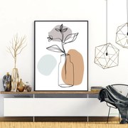 Plakat - Roślina w wazonie (A4)