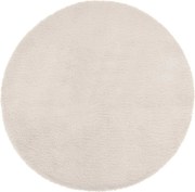 Okrągły dywanik futrzany