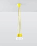 Lampa wisząca DIEGO 3 żółta SOLLUX  LIGHTING