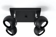 Plafon OCULARE 4 czarny SOLLUX  LIGHTING