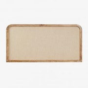 Głowica Z Drewna Mango, Mdf I Juty Abrams 135 Cm - Sklum