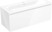 Mexen Orio szafka łazienkowa 120 cm z umywalką Vela, 1 szuflada, biała połysk - 91A10-12047-1-BF00-W23M00
