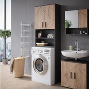 Szafka pod pralkę złoty dąb power/antracyt 64x26x190.5 irma