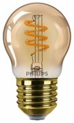 Żarówka Philips LED E27 P45 3W (25W) 2200K zmożliwością ściemniania, bursztynowa