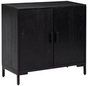 Czarna drewniana komoda na nóżkach E7-T86