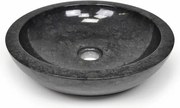 Umywalka kamienna - czarny polerowany marmur DIVERO