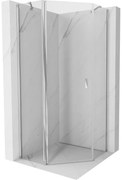 Mexen Mist kabina prysznicowa pięciokątna uchylna 80 x 80 cm, transparent, chrom - 8A8-080-080-01-00