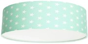 Zielony welurowy plafon dziecięcy w gwiazdki A355 P8-H24