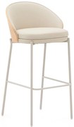 Beżowo-naturalny hoker (wysokość siedziska 77 cm) Eamy – Kave Home