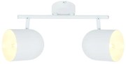 Biała lampa sufitowa z metalowym kloszem 38x10 cm Azuro – Candellux Lighting