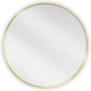 Mexen Loft lustro łazienkowe okragłe 60 cm, rama złota - 9850-060-060-000-50
