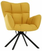 Obrotowe krzesło KOMODO, żółte