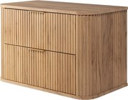 Szafka łazienkowa, dąb Craft ze złotym uchwytem, ​​80,4 x 51,7 x 41,5 cm