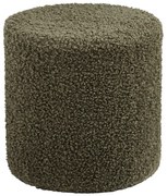 Zielony puf z materiału bouclé Ejby – House Nordic