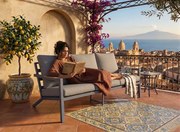 Sofa ogrodowa 3-osobowa MISTERIOSO wygodna kanapa na balkon 190cm