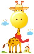 Dziecięca lampka nocna żyrafa z naklejkami - 3X N48 L2-A41