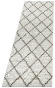 Dywan shaggy Alvor kratka kremowy 80 cm x 250 cm