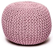 Różowy pleciony puf Jagger – Bonami Essentials