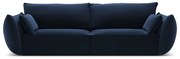 Ciemnoniebieska aksamitna sofa 208 cm Vanda – Mazzini Sofas
