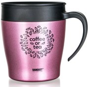 Banquet Kubek termiczny podróżny TAZZA 330 ml,różowy