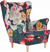 Fotel uszak skandynawski Ari Print Family Meble