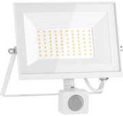 Mexen Luxpro+ naświetlacz LED z czujnikiem ruchu, 50W, Neutralna - 4000K, 5500 lm, biały - L236-050-40-20
