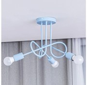 żyrandol natynkowy OXFORD 3xE27/15W/230V niebieski