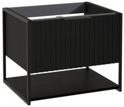 Szafka pod umywalkę TURF BLACK VINTAGE 60-1S 60cm czarna STRAMA