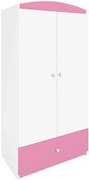 Szafa dla dziewczynki z szufladami różowa T2-B71