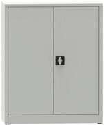 Warsztatowa szafa półkowa na narzędzia KOVONA JUMBO, 2 półki, spawana, 1150 x 950 x 500 mm, szara