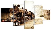 Obraz - Zabytkowa lokomotywa (125x70 cm)