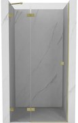 Mexen Lunar drzwi prysznicowe uchylne lewe 70 cm, transparent, złote szczotkowane - 834-070-000-55-00-L