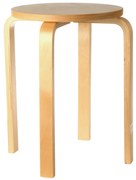 Taboret z drewna brzozy, Ø 39 cm