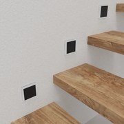 EVO BLACK, czarna lampka schodowa Barwa Neutralna 4000K