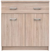 Komoda z szufladą i półkami 80 cm dąb sonoma B2-R04