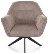 Fotel do salonu Galia Brego beżowy obracany SIGNAL