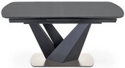 Popielaty rozkładany nowoczesny stół T0-C15