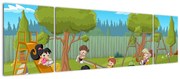 Obraz - Dzieci na placu zabaw (170x50 cm)