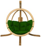 Zielony fotel wiszący jajo C5-K63