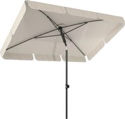 Outsunny Parasol 183 x 122 cm, wodoodporny balkonowy parasol z 3-stopniową regulacją i 8 ramionami, beżowy | Aosom PL