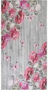 Różowo-szary dywan odpowiedni do prania 160x230 cm Blooming Roses – Vitaus