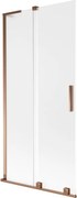 Mexen Velar L parawan nawannowy 2-skrzydłowy rozsuwany 90 x 150 cm, szron, różowe złoto - 896-090-003-31-60