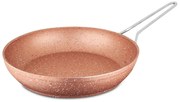 Różowa aluminiowa patelnia Güral Porselen Classic, ø 28 cm