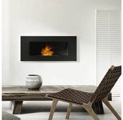 DELTA3/TUV - Wbudowany BIO kominek DELTA3 40x120 cm 3x1,1kW czarny