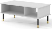 Biały dwupoziomowy stolik kawowy E7-T38