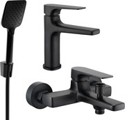 Mexen Lynx R62 zestaw wannowy, czarny - 745903R62-70