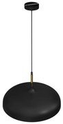 Lampa wisząca LINCOLN BLACK/GOLD 1xE27 45cm, czarna, złota