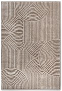 Dywan nowoczesny 3D Elle Collection Gallery Koła beżowy 80 cm x 120 cm